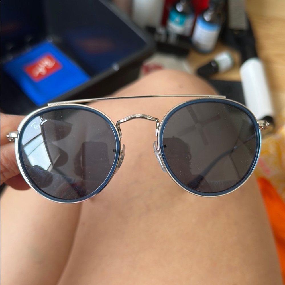 Ray-Ban Black Round Sunglasses for Kids